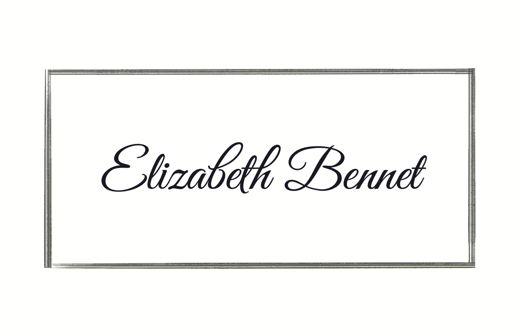 Lovely placecard for lovely guests